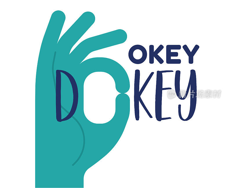 OK手势OK Dokey动机Deal模因卡